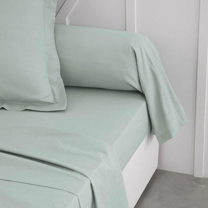 Funda de almohada TODAY essential Verde Claro 45 x 185 cm 2 Funda de almohada TODAY essential Verde Claro 45 x 185 cm 2