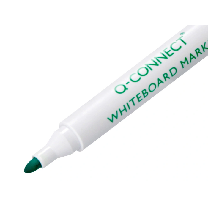 Q-connect Rotulador para Pizarra Blanca Punta Redonda Color Verde Trazo 3 mm 3 Q-connect Rotulador para Pizarra Blanca Punta Redonda Color Verde Trazo 3 mm 3