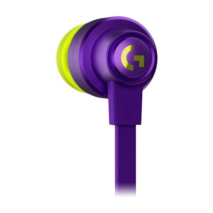 Logitech G G333 981-000936 Auriculares intraaurales con micrófono, con cable, jack 3.5 mm, gaming, púrpura para PC/móvil/Xbox/PlayStation/Nintendo 3