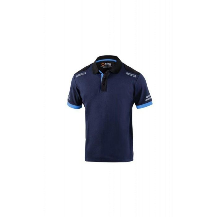 Polo de Manga Corta Hombre Sparco Sparco Tech Azul Azul marino XS