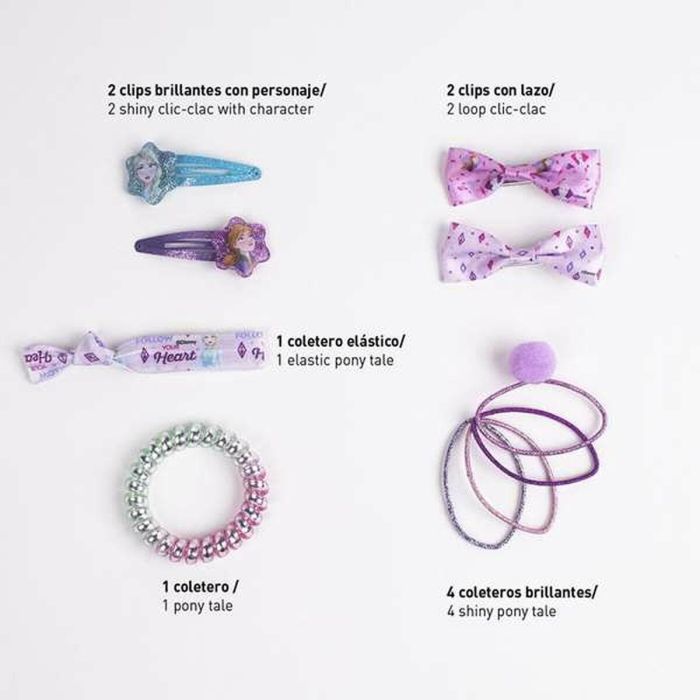 Accesorios para el Pelo Frozen Lila (8 Piezas) 5