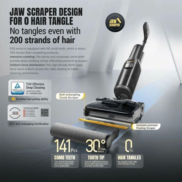 Aspiradora ROBOROCK F25 - 20.000 Pa - Todo en uno con secado rápido a 90 °C - Autolimpieza con agua caliente 6 Aspiradora ROBOROCK F25 - 20.000 Pa - Todo en uno con secado rápido a 90 °C - Autolimpieza con agua caliente 6