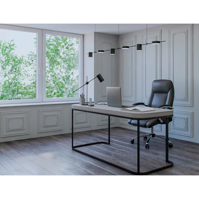 Q-connect Silla de Dirección Vero NA Simil Piel Base Metálica Ruedas Premium Negro Ancho 63 cm x Profundidad 70 cm x Altura 116-124 cm 8