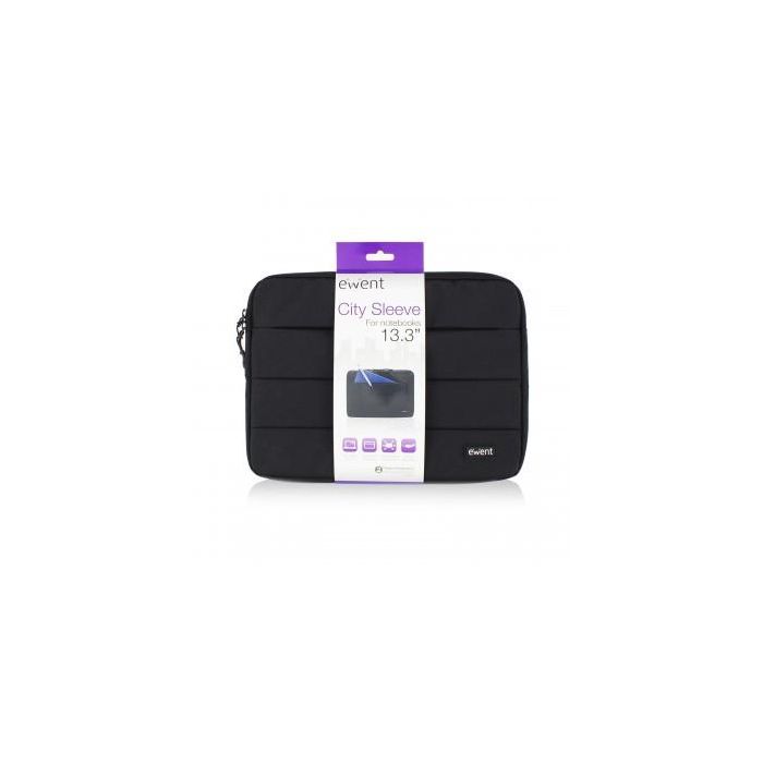 Ewent EW2520 Funda Protectora para Portátil 13.3" (33,8 cm) de Poliéster Negro con 1 Compartimento y Bolsillo Frontal 4 Ewent EW2520 Funda Protectora para Portátil 13.3" (33,8 cm) de Poliéster Negro con 1 Compartimento y Bolsillo Frontal 4
