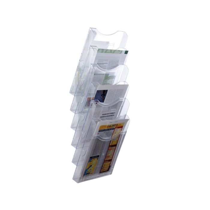 Archivo 2000 Expositor Mural Archiplay 6 Compartimentos Din A4 Vertical 190x235x685 mm Cristal Transparente 1