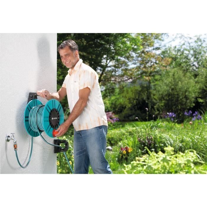 Gardena 2650-20 Enrollador de Manguera de Pared para un Máximo de 60 Metros Ø 13mm con Guía 3 Gardena 2650-20 Enrollador de Manguera de Pared para un Máximo de 60 Metros Ø 13mm con Guía 3