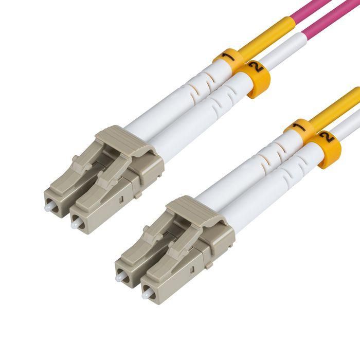 MicroConnect Optical Fibre Cable, LC-LC, Multimode, Duplex, OM4 (Erica Violet) 4m MicroConnect Optical Fibre Cable, LC-LC, Multimode, Duplex, OM4 (Erica Violet) 4m