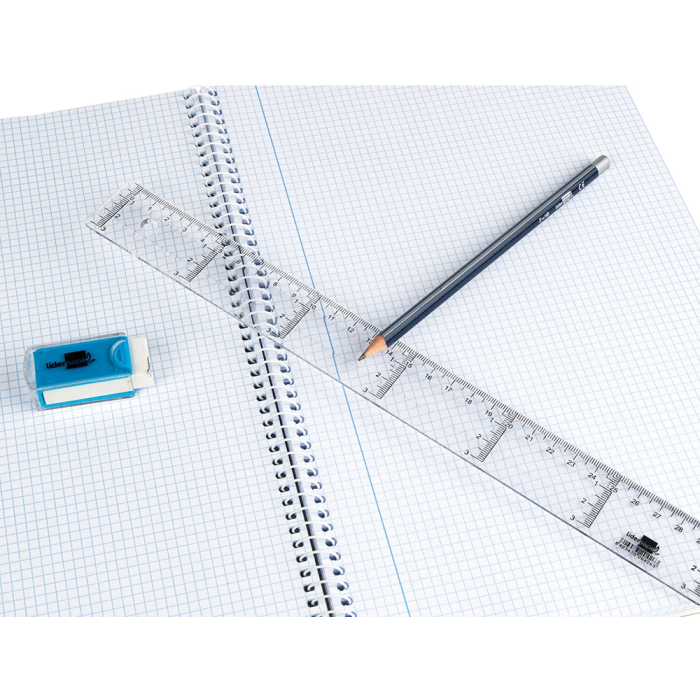 Liderpapel Regla Plástico Transparente 30 cm 1