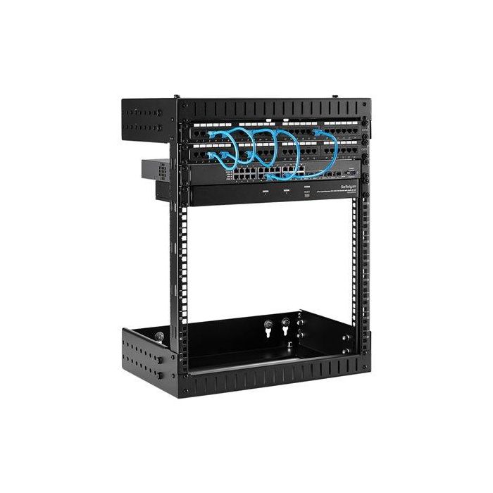 StarTech.com RK12WALLOA Rack de Pared 12U 19" con Profundidad Ajustable 12-20 Pulgadas y Carga 90kg 2