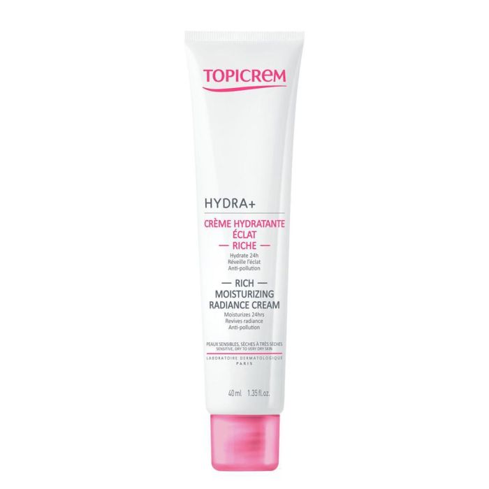 Topicrem HYDRA+ Gel Hidratante Iluminador Facial 24h Antipolución Pieles Sensibles No Comedogénico 40 ml