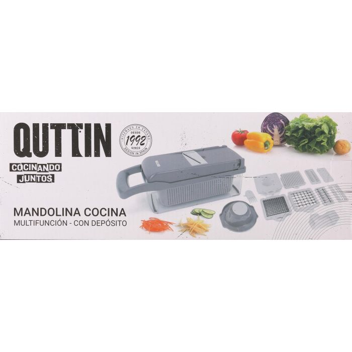Quttin Cortador-Rallador Multifuncional con Depósito, 32x11.5x11.5 cm (6 Unidades) 1