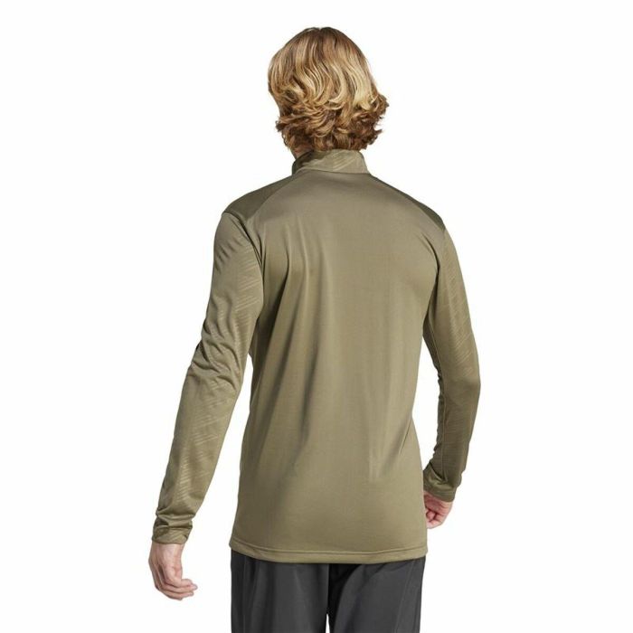 Sudadera sin Capucha Hombre Adidas Mt Half Zi Ls Marrón 3