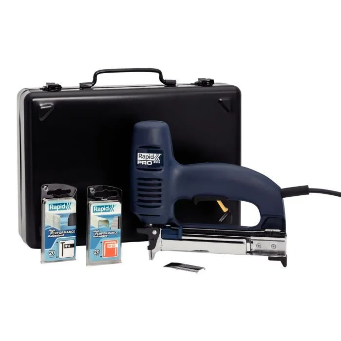 Rapid Grapadora Eléctrica Profesional PRO R553 para Tapicería, Alfombras y Textiles 2