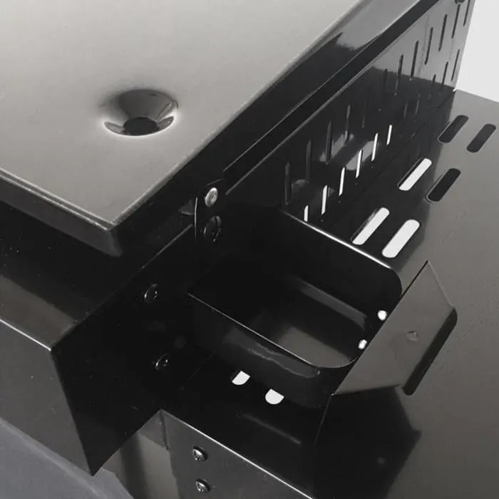 Garden Max Plancha Mérida - Plancha de Jardín con 4 Luces y Carro, Acero Esmaltado Negro, 75x35 cm 3 Garden Max Plancha Mérida - Plancha de Jardín con 4 Luces y Carro, Acero Esmaltado Negro, 75x35 cm 3