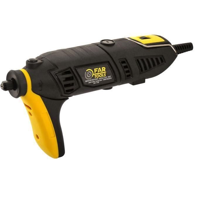 Mini amoladora FARTOOLS DCP 170 - 170 W - variador de velocidad - cambio rápido de herramienta - velocidad 8000-35000 rpm