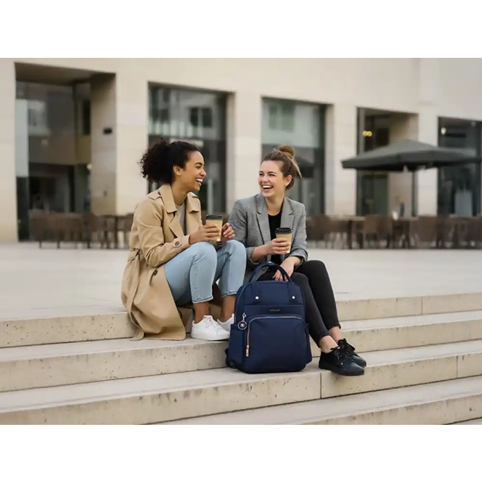 Antartik Mochila Square 4 compartimentos Azul Marino 410x180x320 mm 11