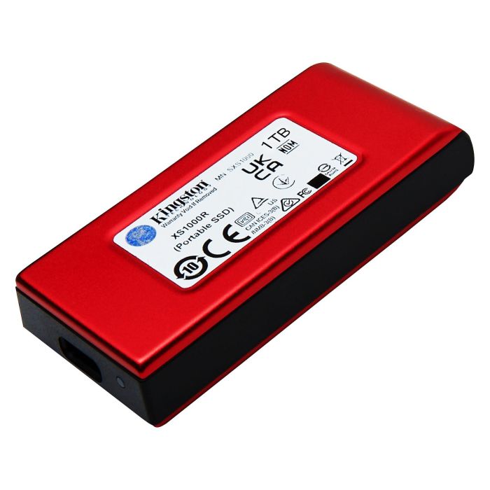 Kingston SSD Externo XS1000 1TB USB 3.2 Gen 2 Rojo 1050 MB/s 3
