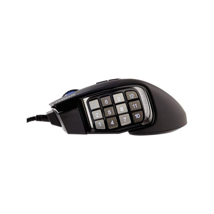 Corsair Ratón Gaming Scimitar Elite RGB Óptico 18000 DPI, 17 Botones Programables, para MOBA/MMO, Ergonómico, USB, Negro 3 Corsair Ratón Gaming Scimitar Elite RGB Óptico 18000 DPI, 17 Botones Programables, para MOBA/MMO, Ergonómico, USB, Negro 3