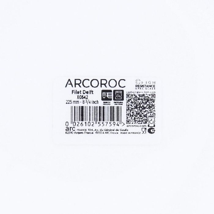 Set de Platos Arcoroc Restaurant Vidrio (ø 22,5 cm) (6 uds) 3 Set de Platos Arcoroc Restaurant Vidrio (ø 22,5 cm) (6 uds) 3