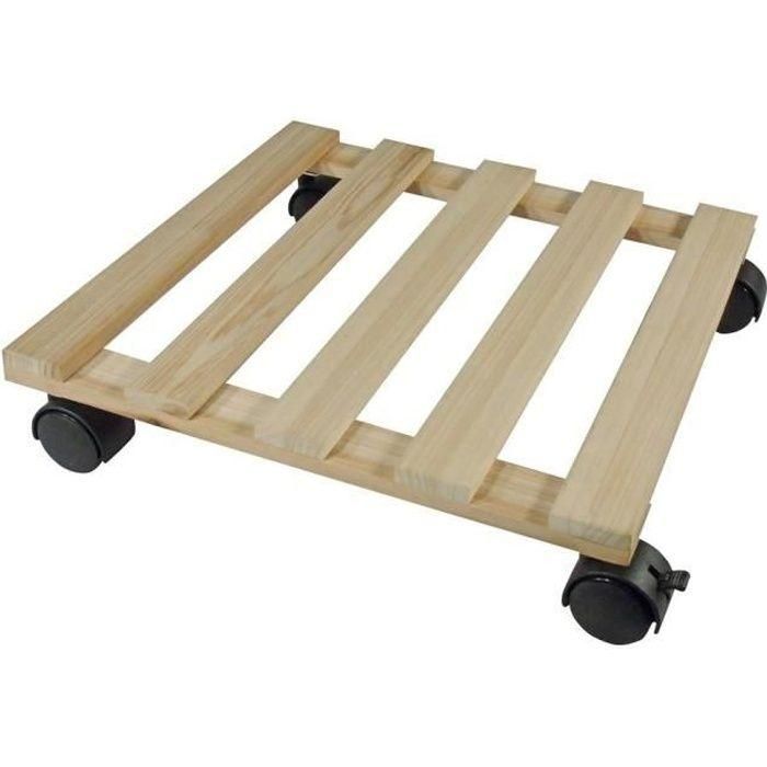NATURE Mesa enrollable para plantas - Abeto - H7.4 x 35 x 35 cm NATURE Mesa enrollable para plantas - Abeto - H7.4 x 35 x 35 cm