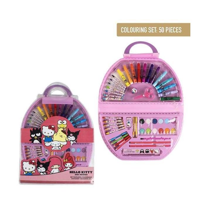 Set papelería coloreable 50 piezas hello kitty 41.0 x 58.0 x 3.0 cm 1 Set papelería coloreable 50 piezas hello kitty 41.0 x 58.0 x 3.0 cm 1