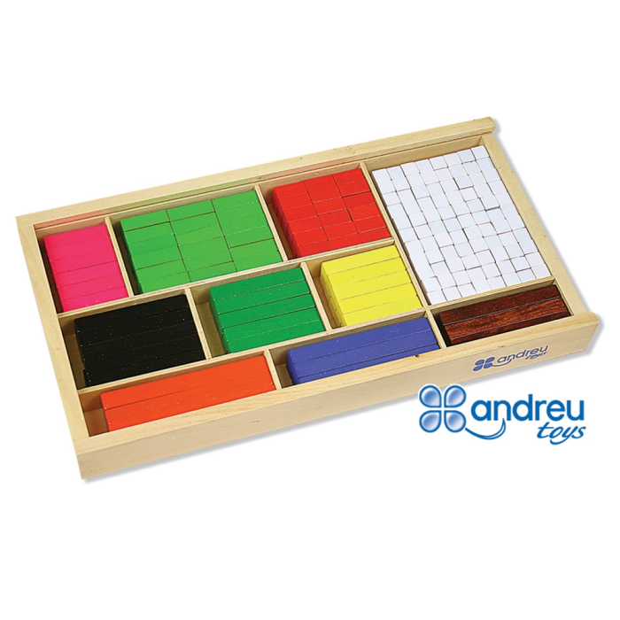 Andreutoys Juego de Barras de Fracciones 308 Piezas 32,5x17,5x4 cm 1 Andreutoys Juego de Barras de Fracciones 308 Piezas 32,5x17,5x4 cm 1