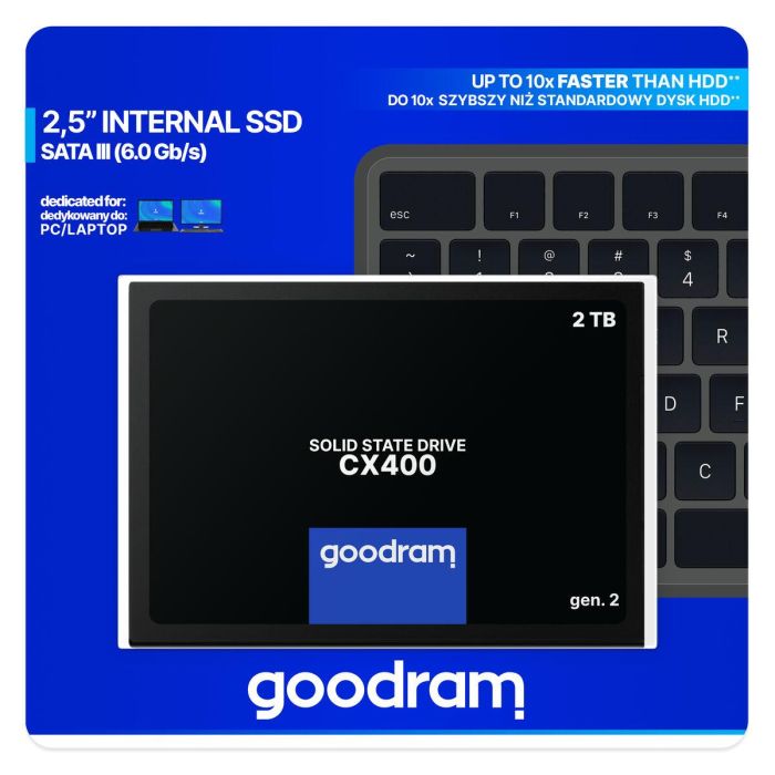 Disco Duro GoodRam SSDPR-CX400-02T-G2 2 TB SSD 2 Disco Duro GoodRam SSDPR-CX400-02T-G2 2 TB SSD 2