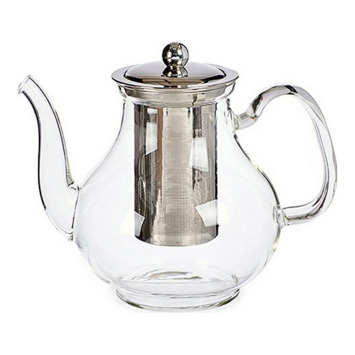Tetera Clasica Cristal Grande Acero Vivalto 14X16CM (8 Unidades) Tetera Clasica Cristal Grande Acero Vivalto 14X16CM (8 Unidades)
