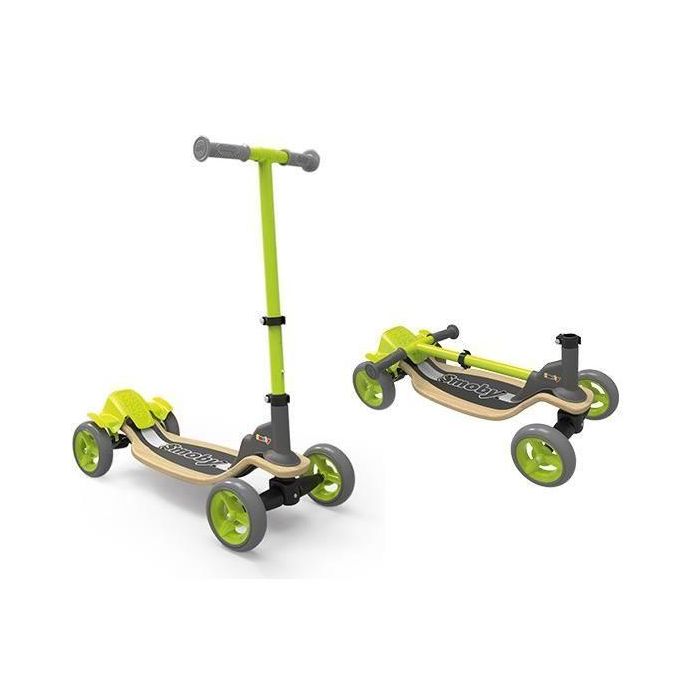 Patín de madera SMOBY de 4 ruedas - Manillar ajustable - Plegable 5 Patín de madera SMOBY de 4 ruedas - Manillar ajustable - Plegable 5