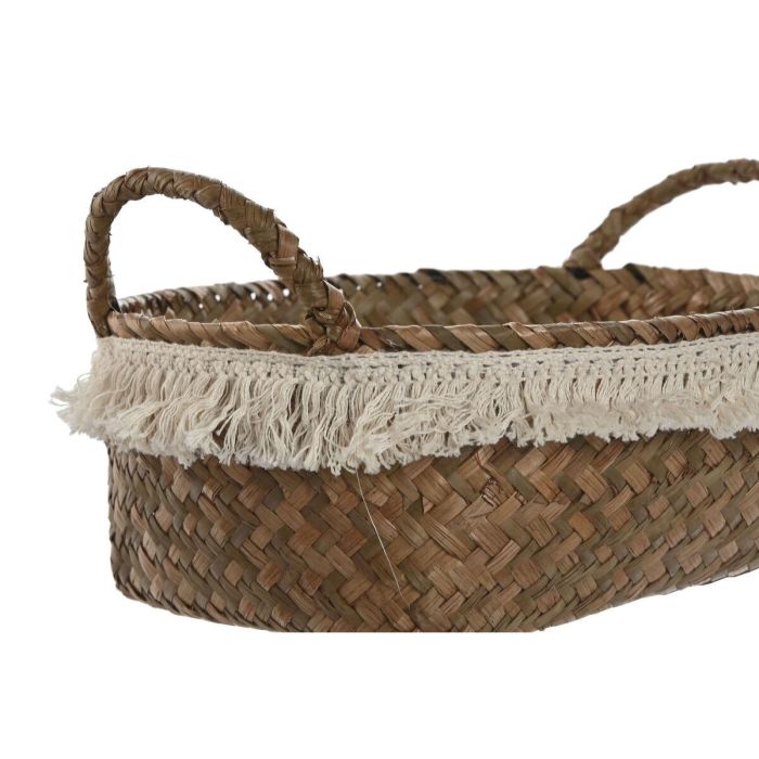 Cesta Boho DKD Home Decor Natural Blanco 25 x 15 x 33 cm Set de 4 3 Cesta Boho DKD Home Decor Natural Blanco 25 x 15 x 33 cm Set de 4 3