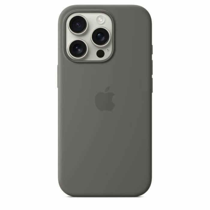 Apple Funda de Silicona con MagSafe para iPhone 16 Pro - Gris Piedra 3 Apple Funda de Silicona con MagSafe para iPhone 16 Pro - Gris Piedra 3