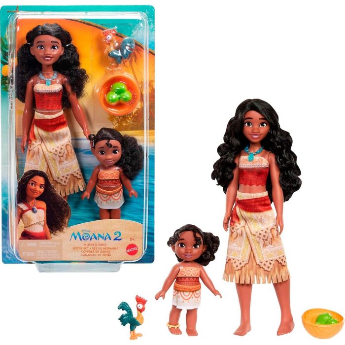 MATTEL Pack 2 Muñecas Vaiana Y Simea Jbt41 Disney Princess, Idioma: Español, +3 Años 0 MATTEL Pack 2 Muñecas Vaiana Y Simea Jbt41 Disney Princess, Idioma: Español, +3 Años 0