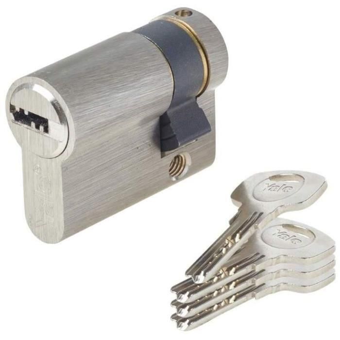 Cilindro de seguridad Yale 30 x 10 mm Latón Puerta de garaje 0 Cilindro de seguridad Yale 30 x 10 mm Latón Puerta de garaje 0