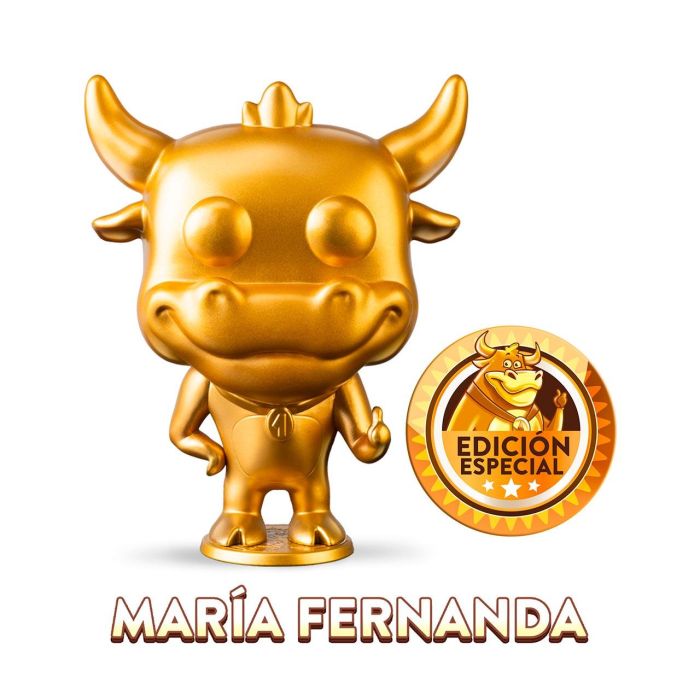 Famosa Grn02000 Figura de Vinilo Grand Prix Edición Limitada - Vaquilla María Fernanda Dorada Oficial (6+ años) 2