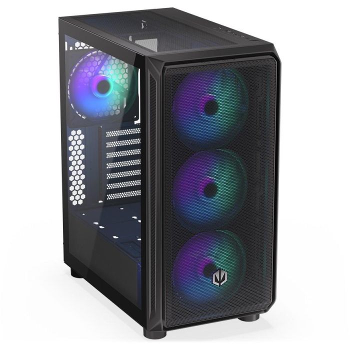 ENDORFY Arx 500 ARGB TG Black PC Gaming ATX micro ATX ITX - Caja de Ordenador con Vidrio Templado y Ventiladores ARGB 29