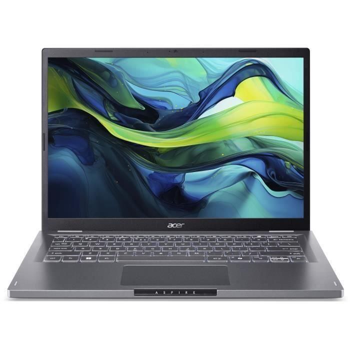 Acer A14-51M-51KY Portátil Aspire 14'' WUXGA IPS Intel Core 5 120U 16GB RAM 1TB SSD Intel Iris Xe Sin Windows AZERTY Acer A14-51M-51KY Portátil Aspire 14'' WUXGA IPS Intel Core 5 120U 16GB RAM 1TB SSD Intel Iris Xe Sin Windows AZERTY