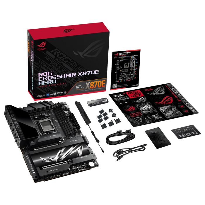 ASUS ROG CROSSHAIR X870E HERO Placa Base ATX, Socket AM5, DDR5-SDRAM 4 ASUS ROG CROSSHAIR X870E HERO Placa Base ATX, Socket AM5, DDR5-SDRAM 4