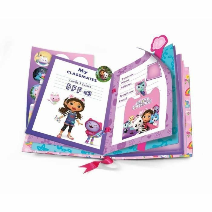 Clementoni CLE8005125187973 Gabby y la Casa Mágica Agenda personalizada con pegatinas, rotuladores, lápices y adornos Clementoni CLE8005125187973 Gabby y la Casa Mágica Agenda personalizada con pegatinas, rotuladores, lápices y adornos
