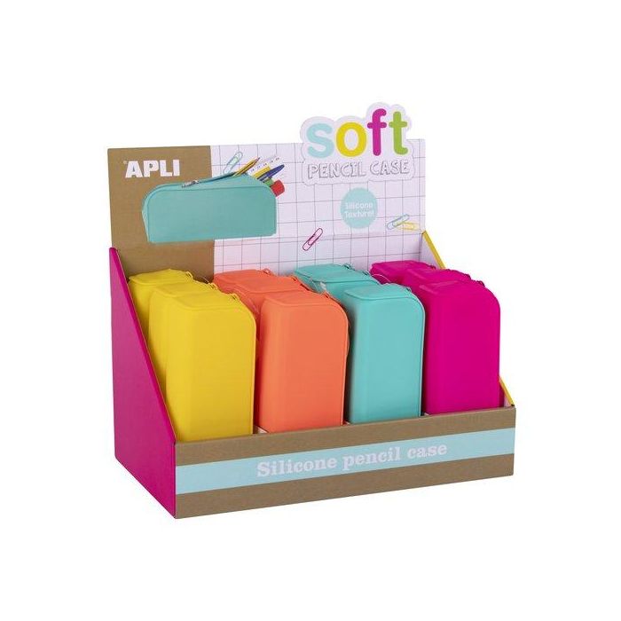 Portatodo Apli Soft Fluor Silicona Expositor De 12
