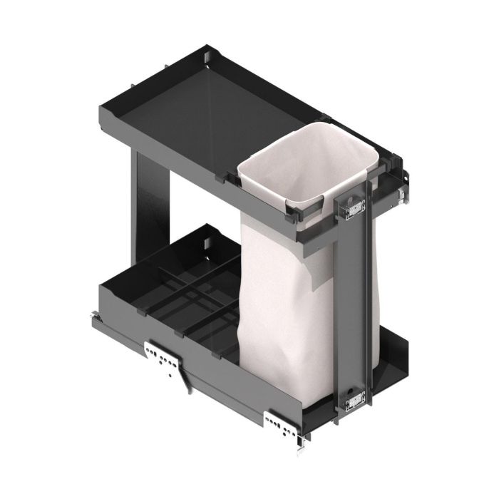 Menage Confort Serie Nova Flat Módulo Botellero Panero Extraíble Guías Extracción Total, Cierre Amortiguado para Mueble Cocina 400mm Antracita 1 Menage Confort Serie Nova Flat Módulo Botellero Panero Extraíble Guías Extracción Total, Cierre Amortiguado para Mueble Cocina 400mm Antracita 1