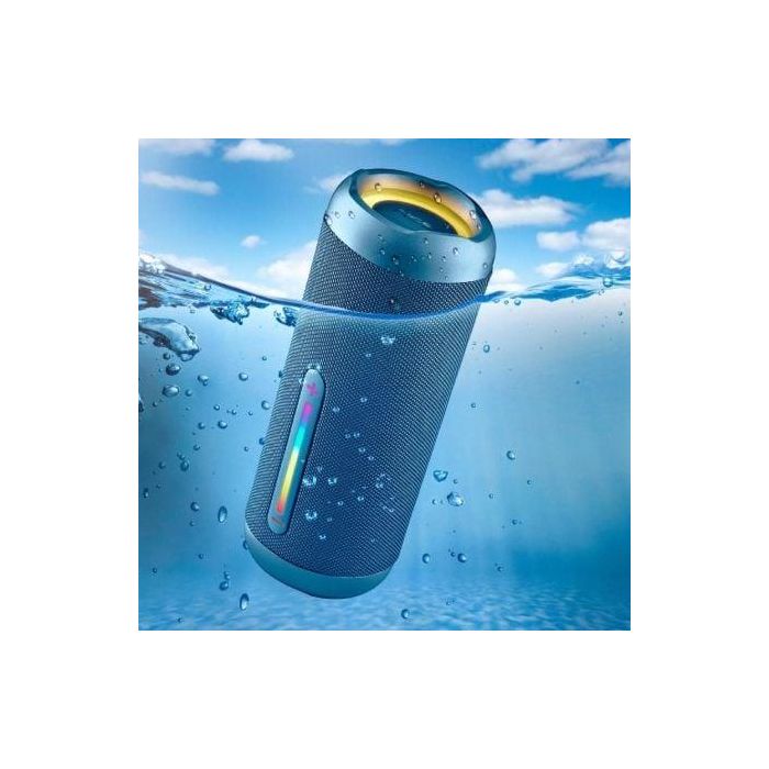 NGS Altavoz Bluetooth Roller Furia 2, 30W, Resistente al Agua IPX7, Bluetooth 5.3, True Wireless, USB/TF/AUX, Batería de 9h 4