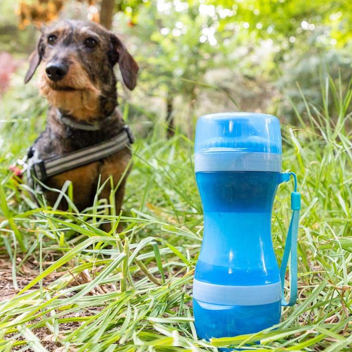 Botella con Depósito de Agua y Comida para Mascotas 2 en 1 Pettap InnovaGoods 4 Botella con Depósito de Agua y Comida para Mascotas 2 en 1 Pettap InnovaGoods 4