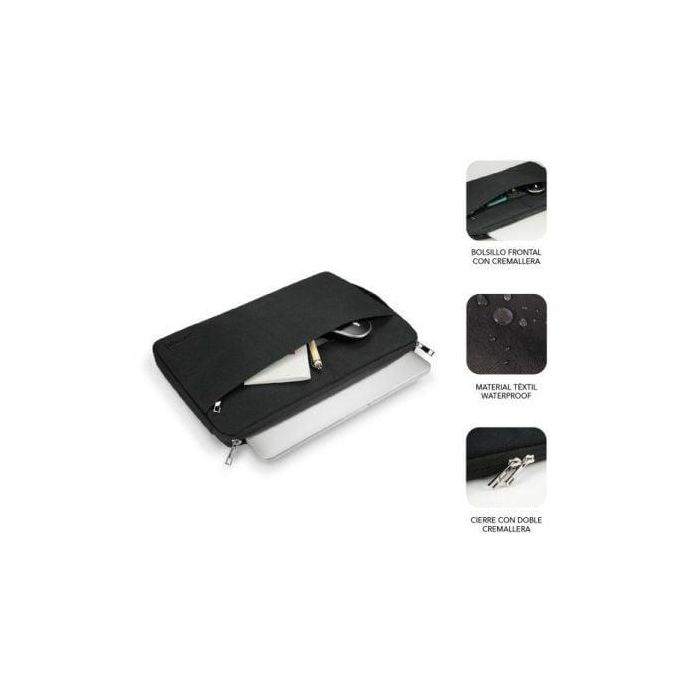 SUBBLIM Maletin Urban Laptop Sleeve para Portátiles hasta 15.6" Negra 1 SUBBLIM Maletin Urban Laptop Sleeve para Portátiles hasta 15.6" Negra 1