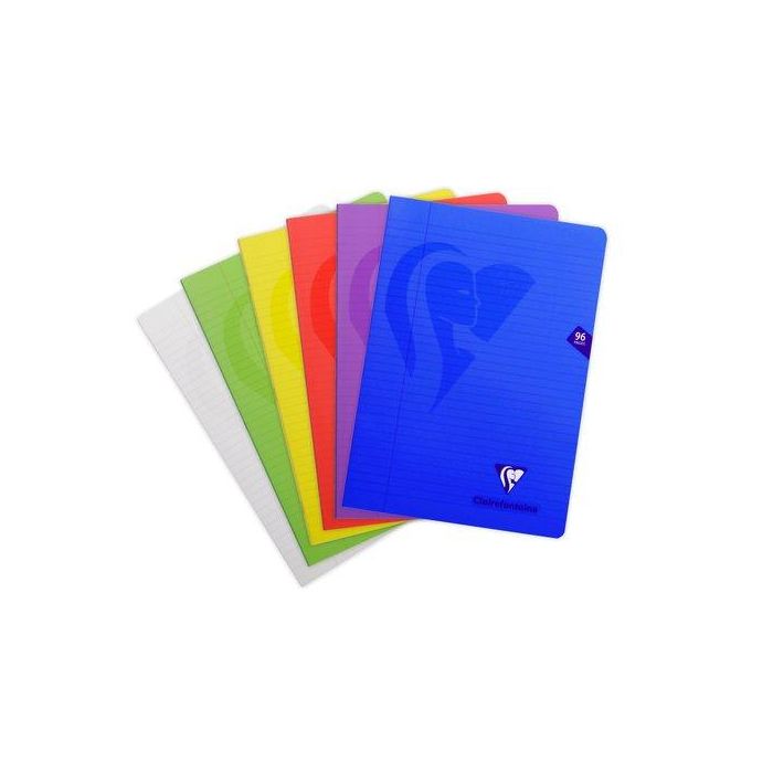 Libreta Clairefontaine Poliprolileno A4 48 Hjs. Horizontal (Set de 10)