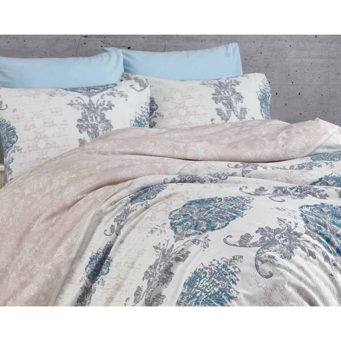 Juego de Cama ASI8683342463249 - Funda Nórdica 220x240 cm y 2 Fundas de Almohada 60x60 cm - 100% Algodón Reforzado - Azul 3