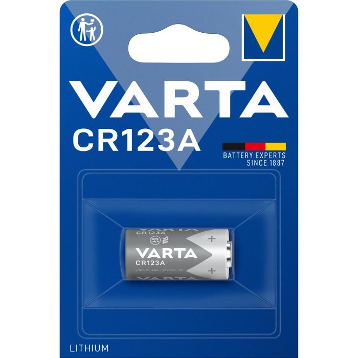 Varta Pila Lithium CR123A 3V Ø17x34,5mm Blister 1 Unidad 1 Varta Pila Lithium CR123A 3V Ø17x34,5mm Blister 1 Unidad 1