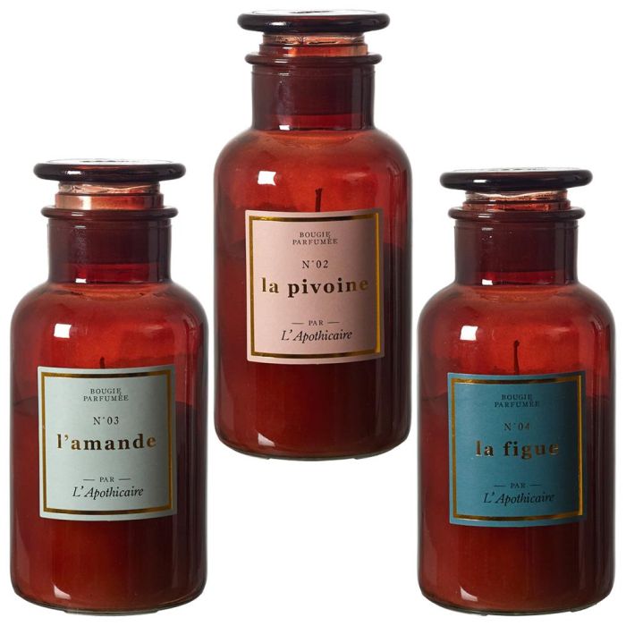 Home Deco Factory Vela Perfumada Apothicaire - Peonía, Almendra, Higo, Vidrio Tintado, 320 g, 35 h 2 Home Deco Factory Vela Perfumada Apothicaire - Peonía, Almendra, Higo, Vidrio Tintado, 320 g, 35 h 2