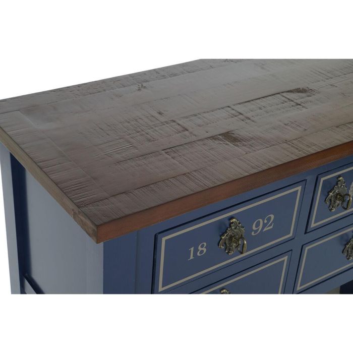 Consola Home ESPRIT Marrón Azul marino Madera de Paulonia 103 x 35 x 80 cm 11