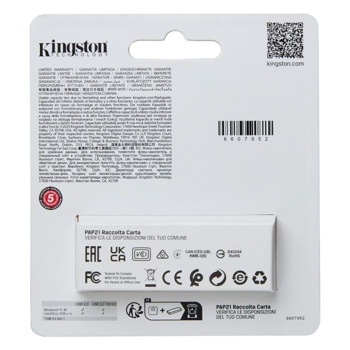 Kingston Pendrive 256GB DataTraveler Exodia S USB 3.2 Color Naranja DTXS/256GB 3