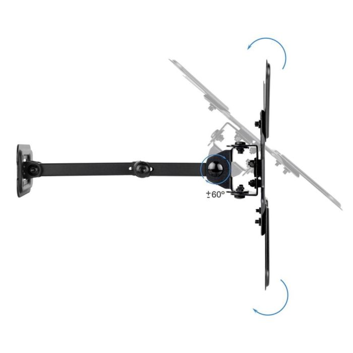 TOOQ SOPORTE PARED PANTALLAS 13-43" GIRA/INCLI NEGRO 2 TOOQ SOPORTE PARED PANTALLAS 13-43" GIRA/INCLI NEGRO 2